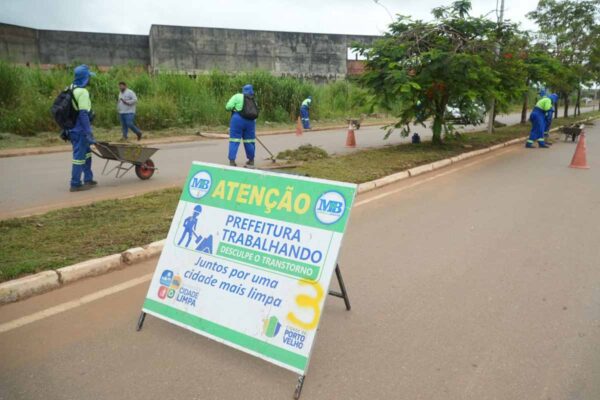 Programa Cidade Limpa intensifica ações simultâneas e melhora rotina de trabalhadores em Porto Velho
