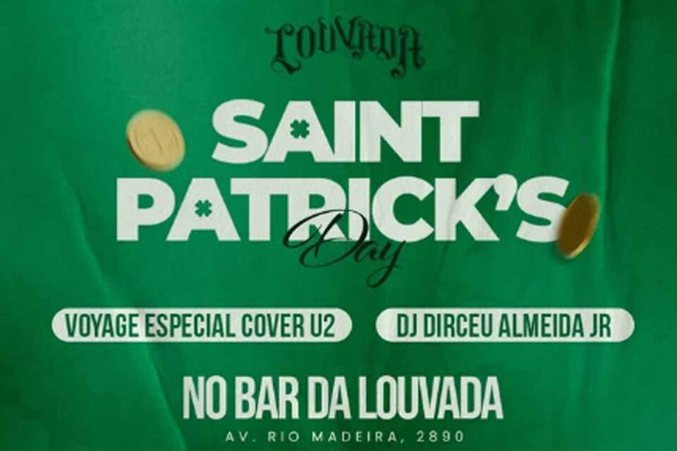 <div style="
                font-size: 18px;
                font-weight: bold;
                color: #0073aa;
                margin-bottom: 5px;
                text-transform: uppercase;
            ">SAINT PATRICKS DAY</div>Festa de Saint Patrick’s no Bar da Louvada terá especial U2 e programação temática em Porto Velho
