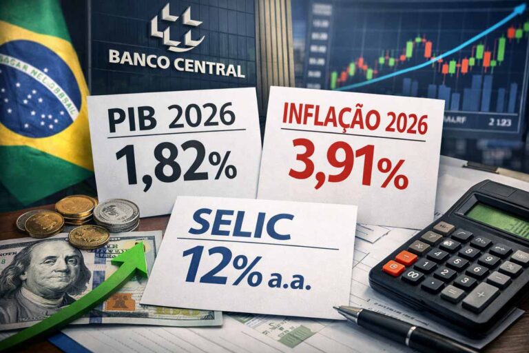 Expectativas para economia brasileira permanecem estáveis em 2026
