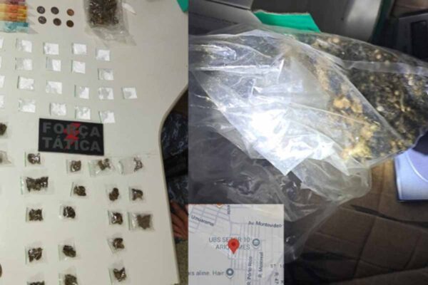 Polícia Militar prende suspeito e apreende drogas durante ação da Força Tática no Setor 10 em Ariquemes