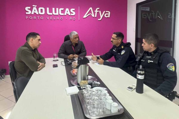 1º BPM discute reforço na segurança com reitoria do Centro Universitário São Lucas – AFYA em Porto Velho