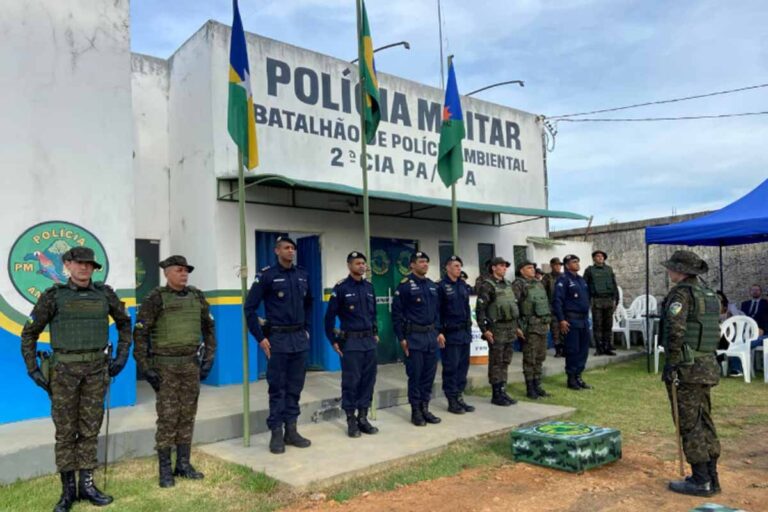 Polícia Militar realiza passagem de comando da 2ª Companhia de Polícia Ambiental em Machadinho d’Oeste