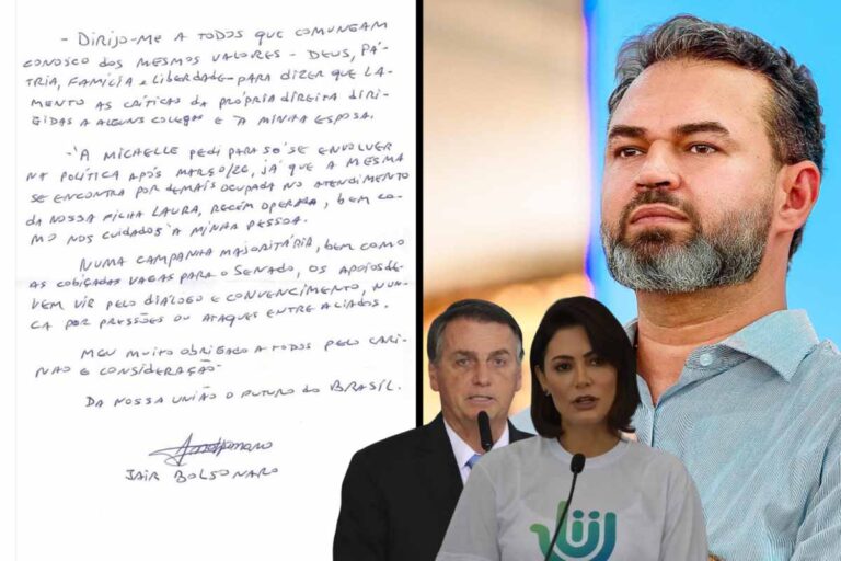 Pré-candidato ao Senado pelo PL em Rondônia publica carta de Bolsonaro defendendo a esposa e diz que líder “segue determinado”