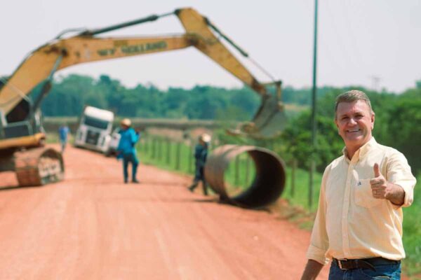 Fiscalização de obras no interior de Rondônia marca agenda intensificada de Luizinho Goebel