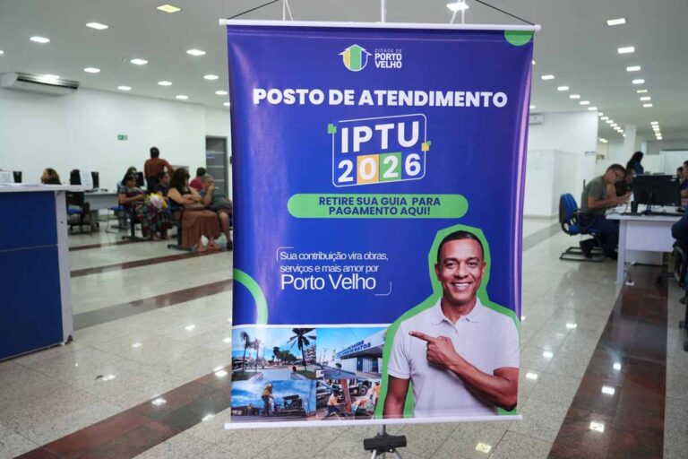 Prazo para pagar IPTU e TRSD sem juros em Porto Velho segue até 6 de abril