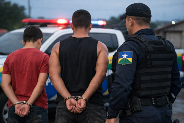 Três foragidos da Justiça são recapturados pela Polícia Militar durante patrulhamento em Porto Velho