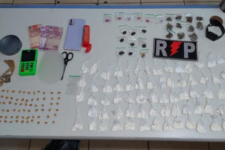 Polícia Militar prende suspeito e apreende drogas em ponto de tráfico no bairro Nova Esperança em Porto Velho