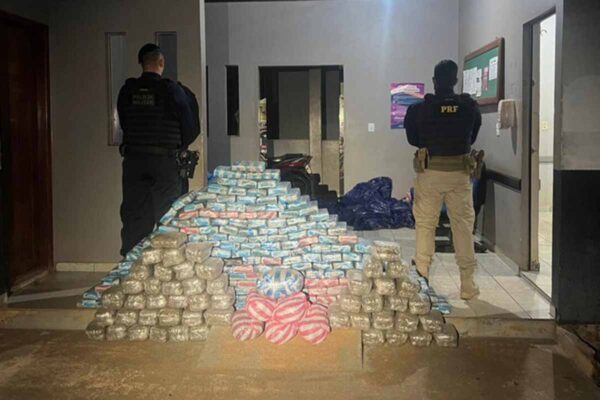 PRF apreende 276 kg de skunk em Vilhena e São Miguel do Guaporé e três pessoas são presas em Rondônia