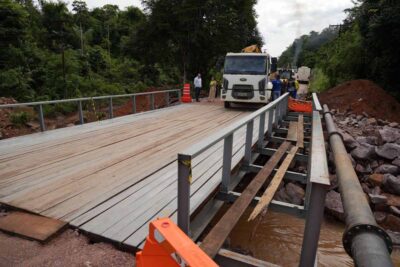 Ponte na Estrada de Santo Antônio elimina risco de isolamento e recebe aprovação de moradores em Porto Velho
