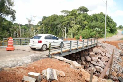 Ponte Bate Estaca entra na fase final e já garante tráfego liberado na Estrada de Santo Antônio