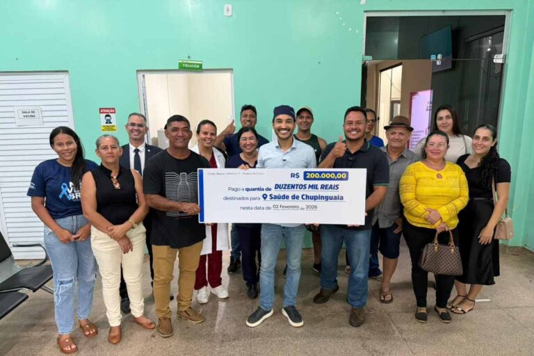 Dr. Fernando Máximo anuncia repasse de R$ 200 mil para reforçar a saúde em Chupinguaia