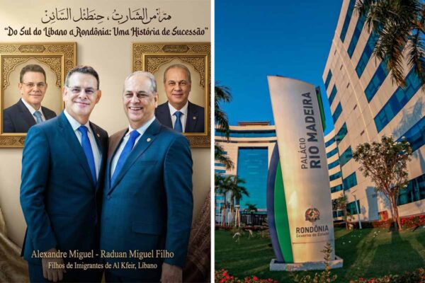 Filhos de imigrantes libaneses assumem governo de Rondônia em sequência e protagonizam capítulo inédito na política estadual