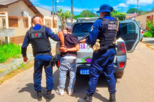 Suspeito de violência sexual é preso pela Polícia Militar horas após crime em Ji-Paraná