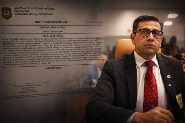 Empresário registra ocorrência após fala de vereador durante sessão na Câmara de Porto Velho