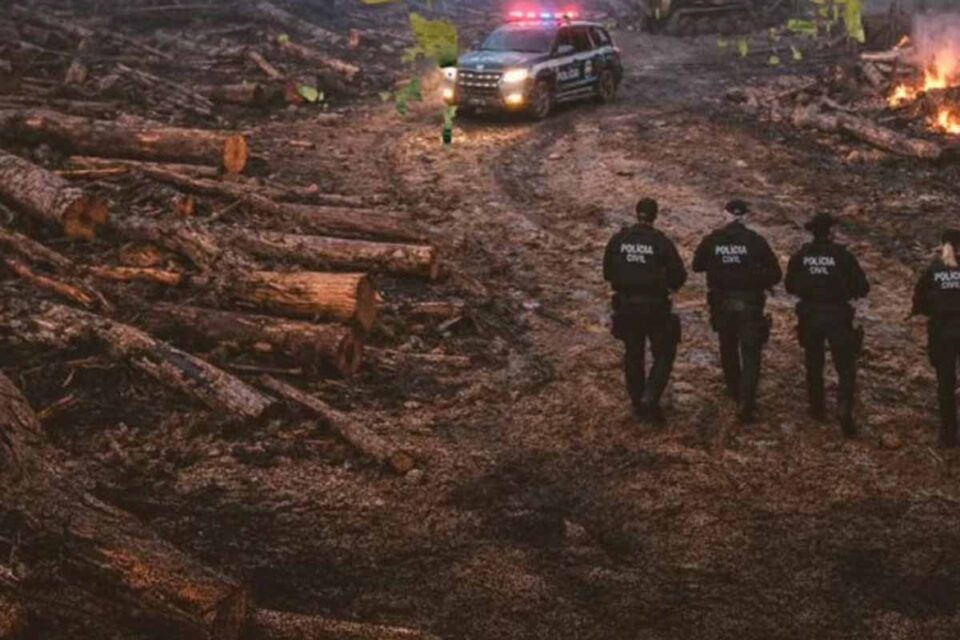 <div style="
                font-size: 18px;
                font-weight: bold;
                color: #0073aa;
                margin-bottom: 5px;
                text-transform: uppercase;
            ">ORGANIZAÇÃO CRIMINOSA</div>Operação Escudo de Cinzas V cumpre 15 medidas contra grupo que invadiu floresta estadual em Porto Velho