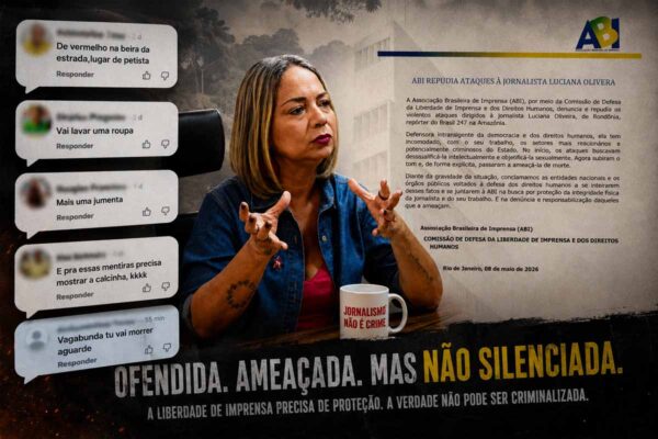 ABI divulga nota de repúdio após jornalista Luciana Oliveira relatar ameaças em redes sociais