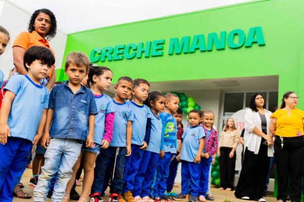 Creche Manoa é inaugurada em Cujubim com capacidade para atender 370 crianças