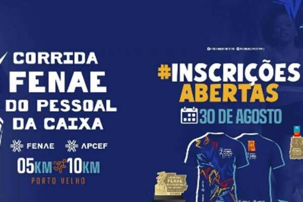 Corrida Fenae do Pessoal da Caixa abre inscrições para provas de 5 km e 10 km em Porto Velho