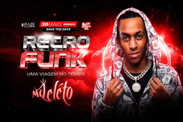 Retrofunk reúne MC Leleto e DJs em festa temática no Pulse Club, em Porto Velho