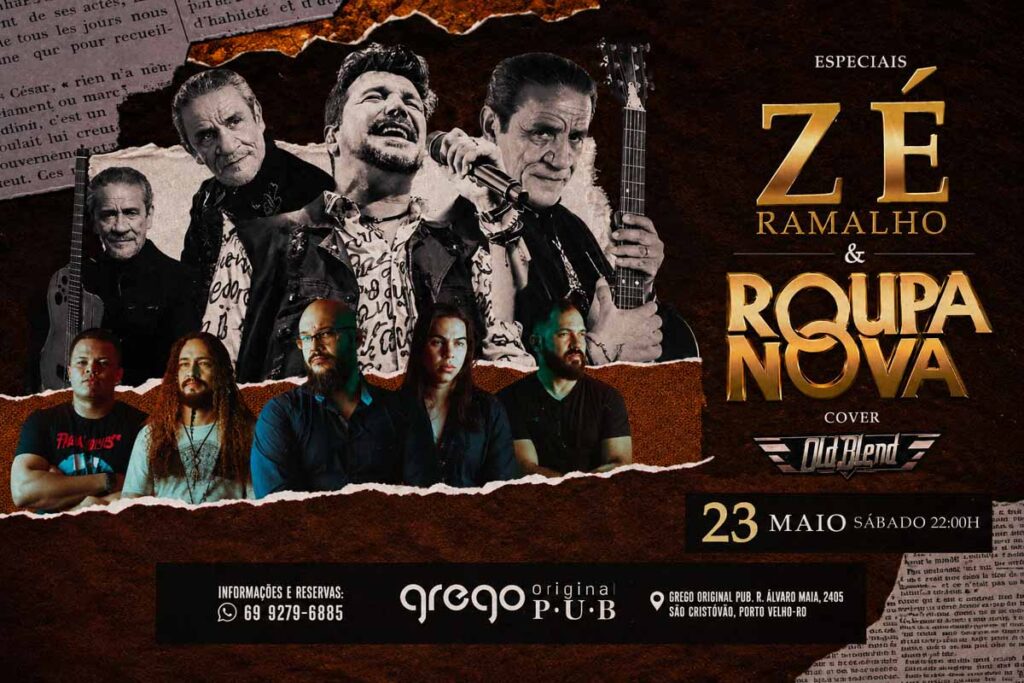 Especial com tributos a Zé Ramalho e Roupa Nova será realizado em Porto Velho no