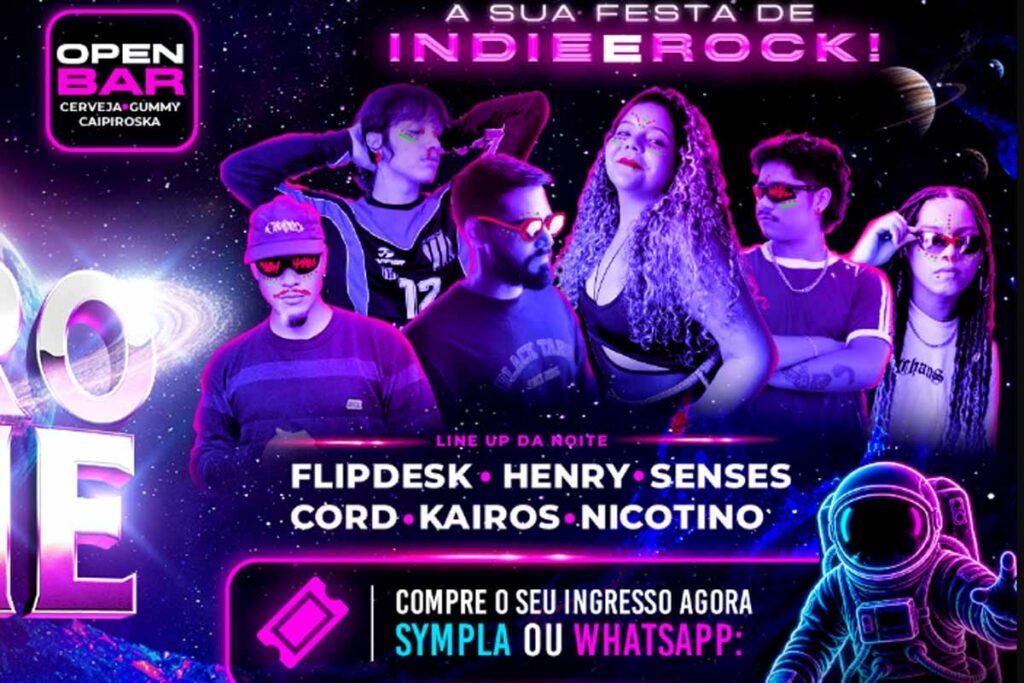 Astro Indie retorna a Porto Velho com open bar, DJs e festa temática no Hibou Cl