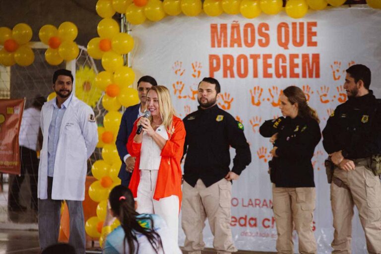 Ieda Chaves participa de ação do Maio Laranja e reforça combate ao abuso infantil em escola de Porto Velho