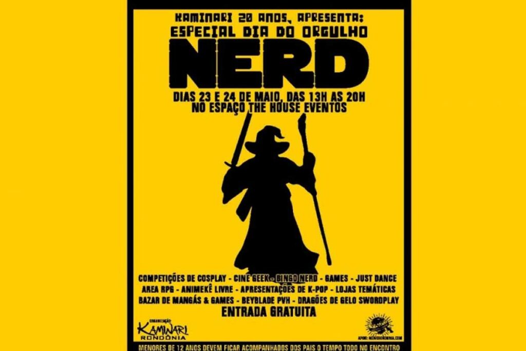Evento gratuito em Porto Velho celebra Dia do Orgulho Nerd com cosplay, games e