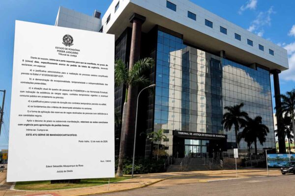 Justiça dá prazo ao Estado e mantém em análise pedido para suspender seletivo da FHEMERON em Rondônia