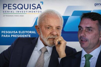 Pesquisa Genial/Quaest mostra Lula à frente de Flávio Bolsonaro no 1º turno e empate técnico em cenário de 2º turno