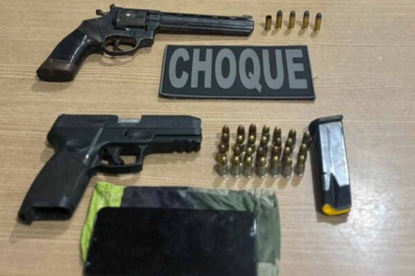 BPCHOQUE apreende munições e placas balísticas durante operação na zona rural de Nova Mamoré