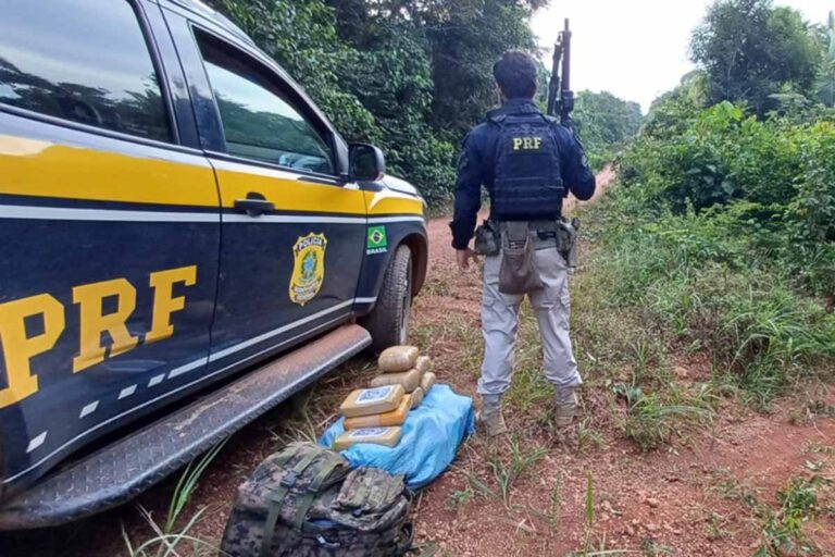 PRF prende sete pessoas e apreende 60 kg de drogas durante Operação Fronteira em Rondônia