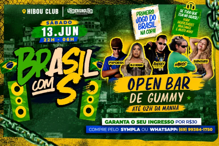 Festa “Brasil com S” promete open bar e atrações musicais em Porto Velho após jo