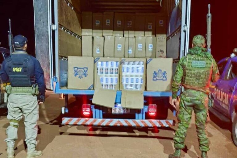 PMRO apreende quase 100 mil maços de cigarros contrabandeados e causa prejuízo superior a R$ 1 milhão ao crime organizado
