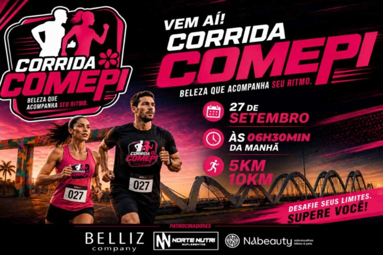 Corrida COMEPI 2026 abre inscrições para provas de 5 km e 10 km em Porto Velho