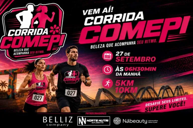Corrida COMEPI 2026 abre inscrições para provas de 5 km e 10 km em Porto Velho