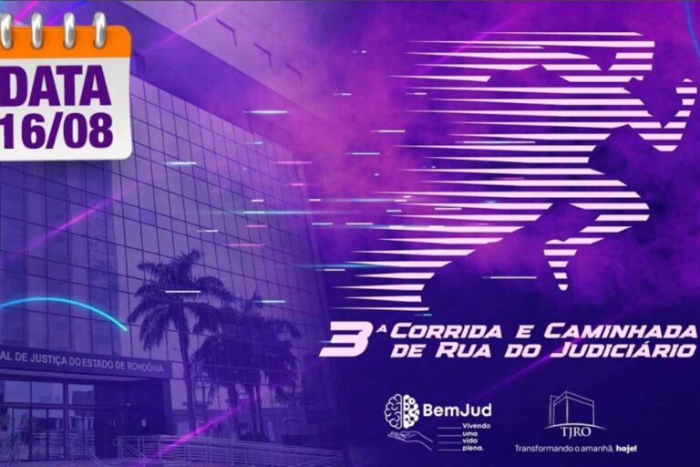TJRO promove 3ª Corrida e Caminhada de Rua em Porto Velho com inscrições abertas para o público