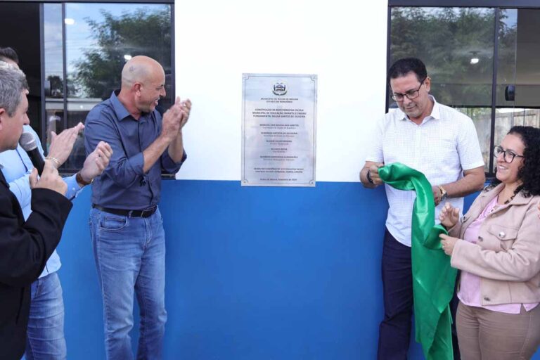 Ismael Crispin entrega novo refeitório em escola municipal de Rolim de Moura e reforça investimentos na educação