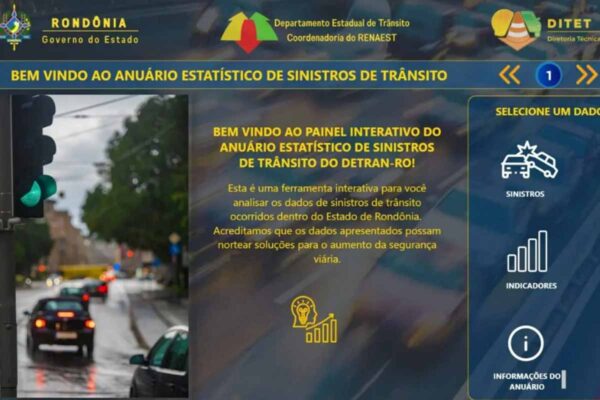Detran-RO divulga Anuário de Sinistros 2025 e aponta redução de mortes no trânsito em Rondônia