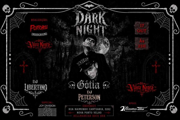 Dark Night leva cena gótica e tributo ao Joy Division ao Hellmadeira Rock Bar em Porto Velho