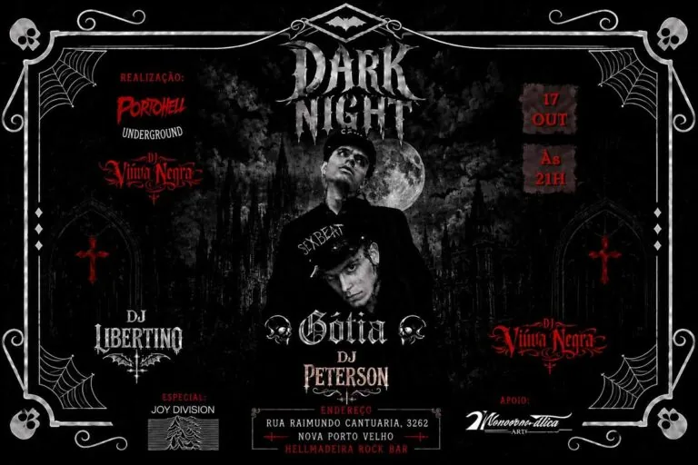 Dark Night leva cena gótica e tributo ao Joy Division ao Hellmadeira Rock Bar em