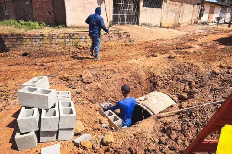 Prefeitura de Porto Velho amplia serviços de drenagem e infraestrutura em sete regiões da capital