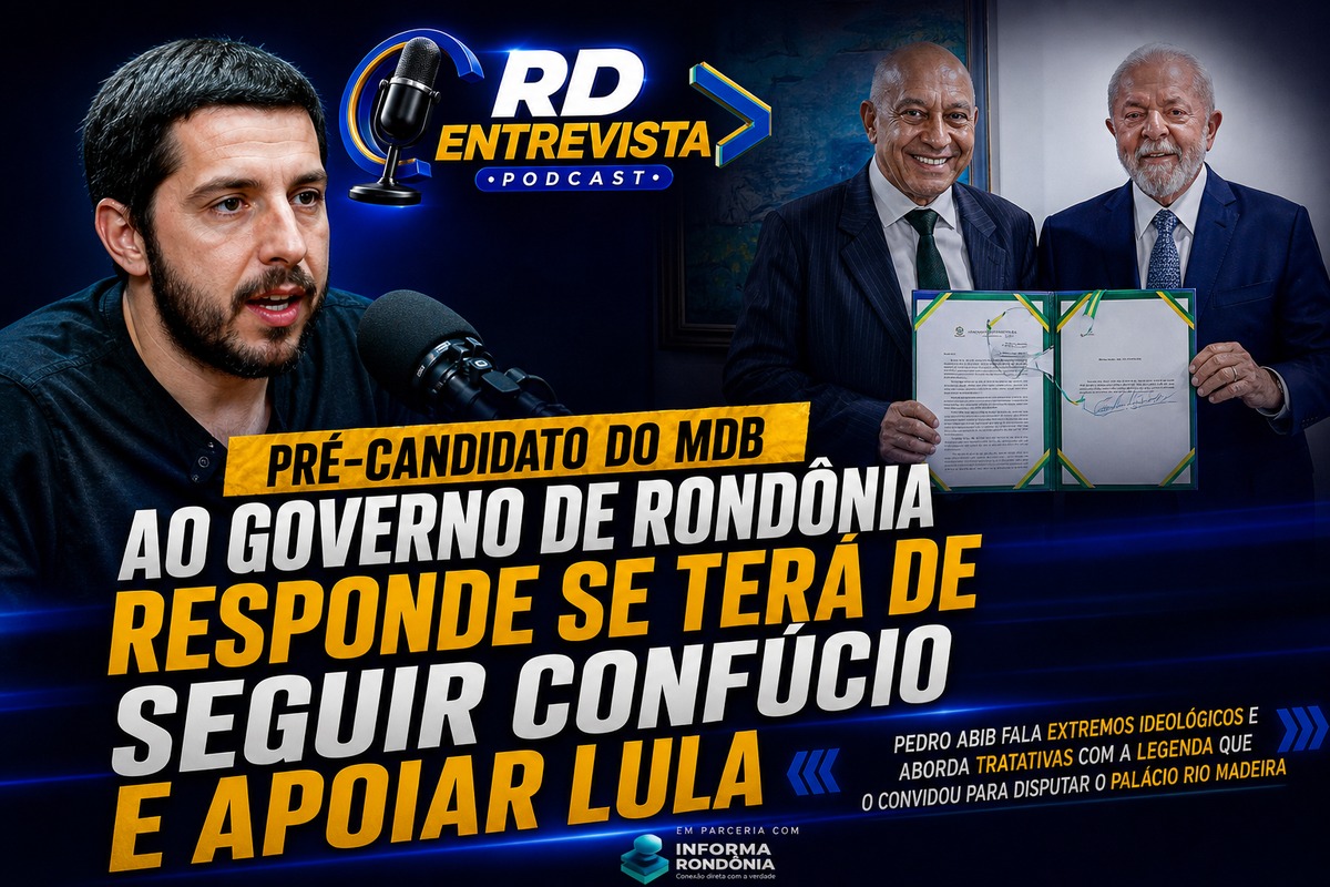 “Essa pré-candidatura não é do Confúcio Moura”: Pedro Abib responde sobre MDB, Lula e projeto estadual