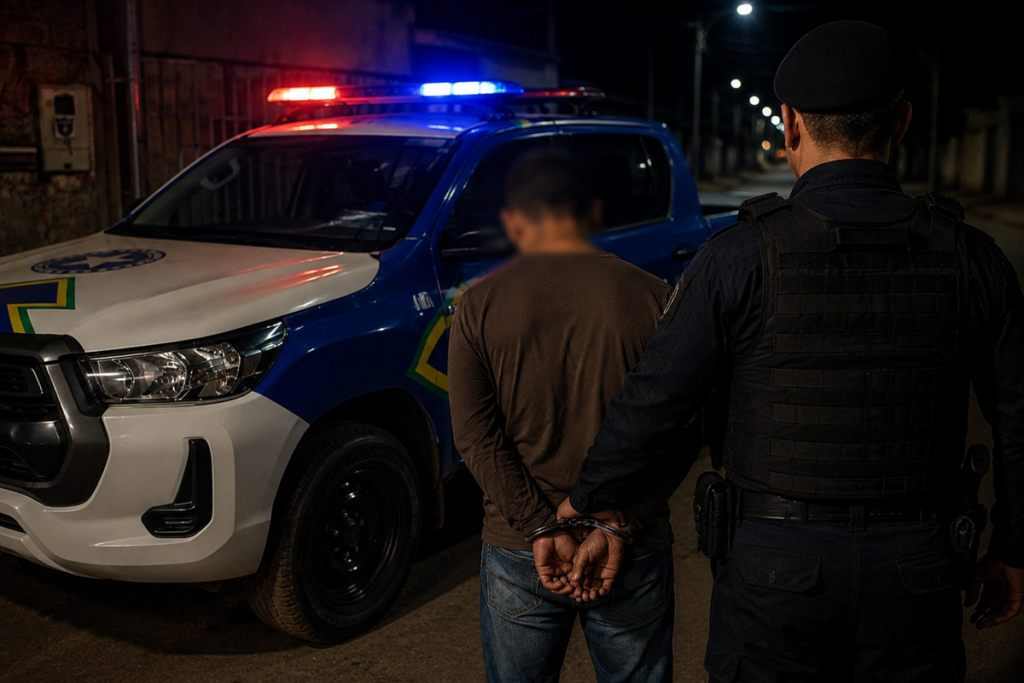 PMRO captura foragido da Justiça durante patrulhamento da Operação Domínio da Lei em Nova Mamoré