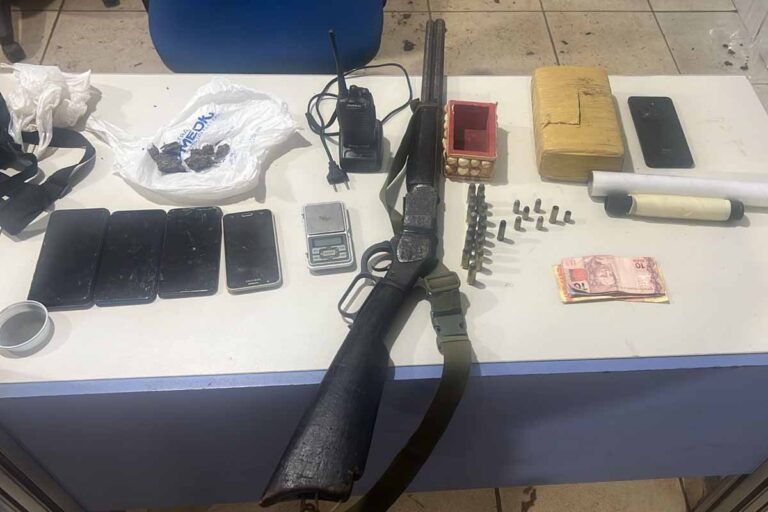 Operação integrada da PM prende suspeito e apreende arma, munições e drogas em Porto Velho