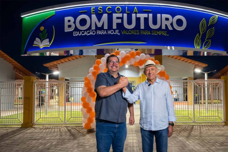 Confúcio Moura destina R$ 5,7 milhões e Escola Bom Futuro é entregue em Machadinho d’Oeste