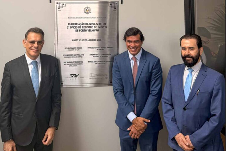 Nova sede do 2º Registro de Imóveis é inaugurada em Porto Velho com participação do Judiciário