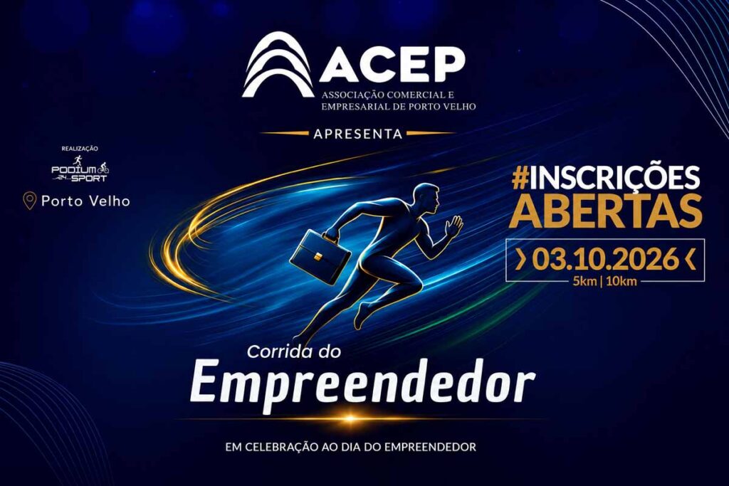 Corrida do Empreendedor terá provas de 5 km e 10 km em Porto Velho