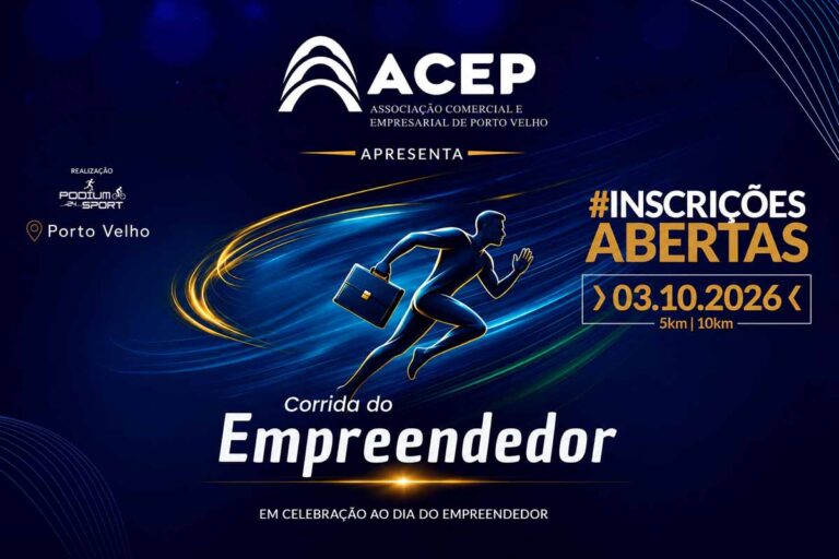 Corrida do Empreendedor terá provas de 5 km e 10 km em Porto Velho
