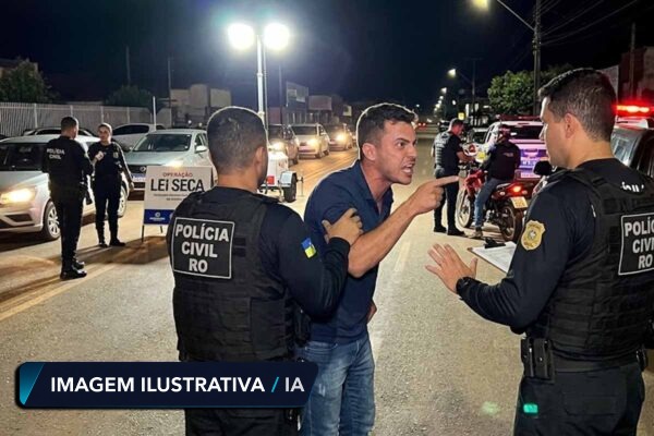 Homem é condenado por ameaçar policiais civis durante Operação Lei Seca em Ouro Preto do Oeste