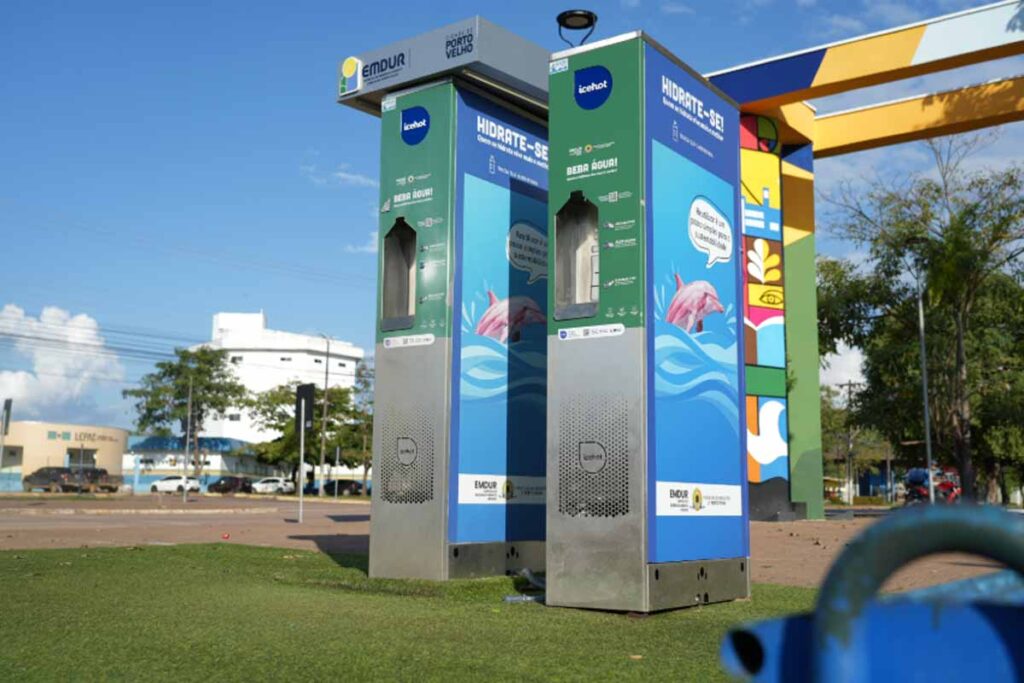 Espaços de hidratação completam um ano e se consolidam em parques de Porto Velho